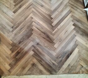 37 risultato dopo riparazione listelli parquet noce