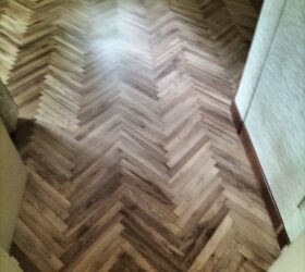 38 risultato dopo riparazione listelli parquet noce