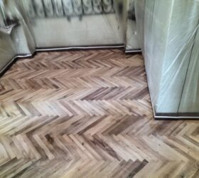 40 levigatura e verniciatura ecologica H2O parquet noce